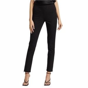 St. John Pants Alek Slim Leg Size 16 Plus Size Black Zipper Hem‎ Stretchy